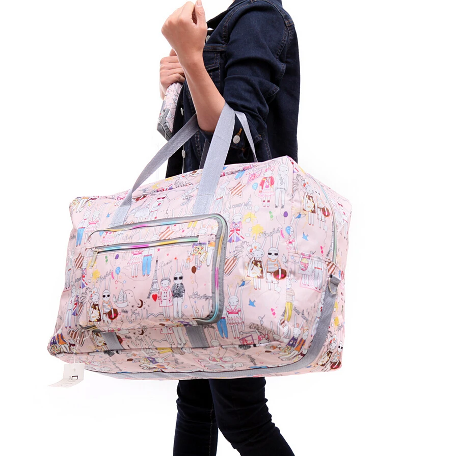 Folding Travel Bag Large Capacity Waterproof Portable Women's Tote Bag