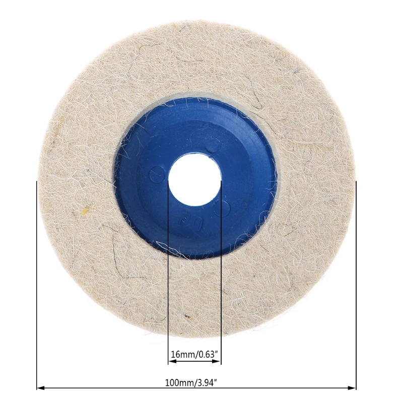 

ANENG 5Pcs 4'' Round Polishing Wheel Felt Wool Buffing Polishers Pad Buffer Disc Tools