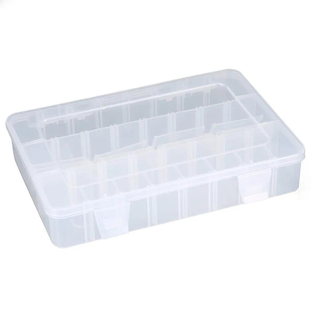 

24 Grids DIY Tools Packaging Box Portable Electronic Components Chips Screw Removable Storage Screw Jewelry Tool Case