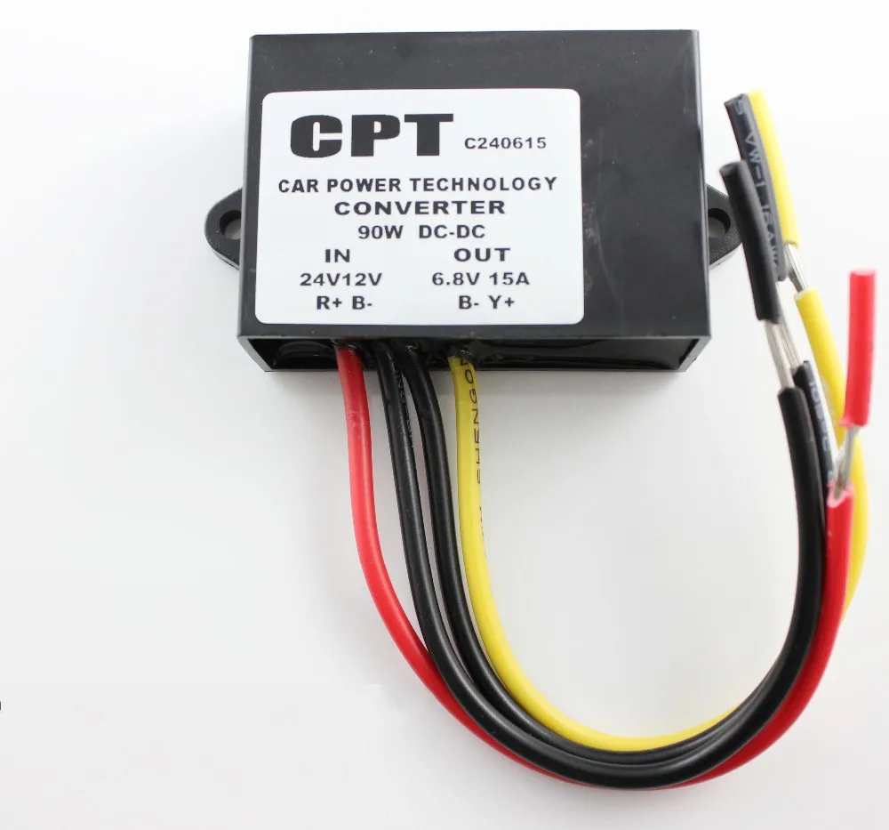 Waterproof DC 24V/12V to 6V 15A 90W Step down Converter Regulator 