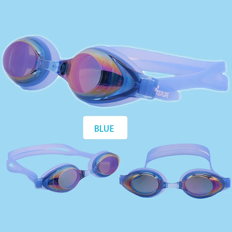Goexplore ore очки для плавания для подростков с защитой от ультрафиолета, водонепроницаемые, противотуманные, с регулируемым ремешком, удобные, подходят для унисекс, взрослых мужчин и женщин