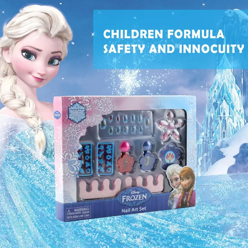 

Disney Frozen Nail Polish Girl Princess Nontoxic Nail Polish Makeup Set Kids Cosmetics Toy Kids Cosmetic Make-up Set