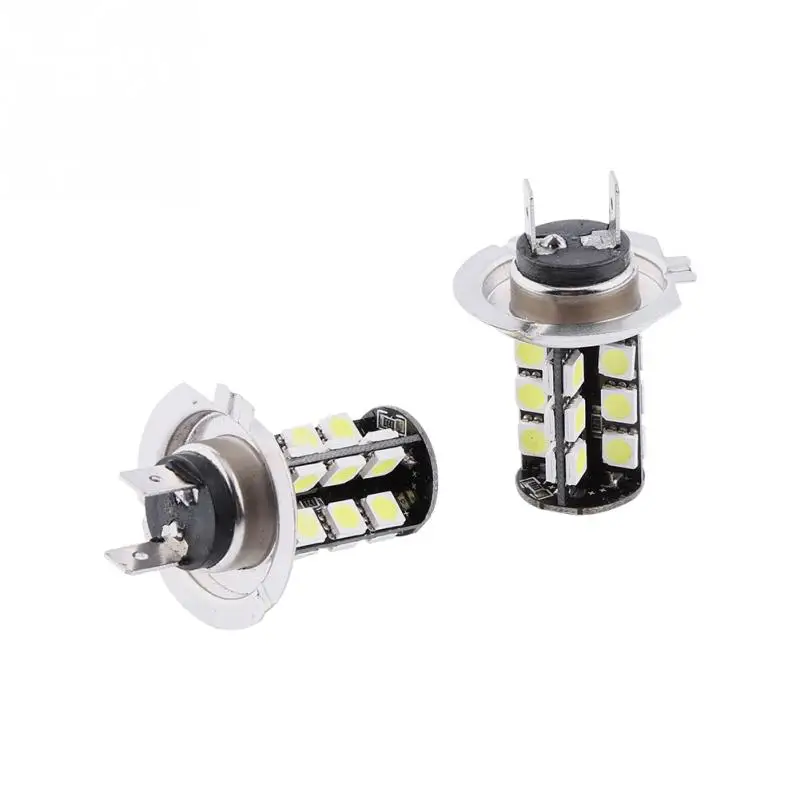 2x H7 светодиодный светильник без ошибок Canbus 27 SMD 5050 супер яркий белый|Передние