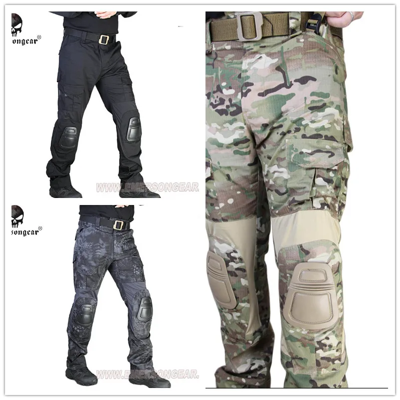 Emersongear G2 тактические брюки с наколенниками страйкбол боевые тренировочные