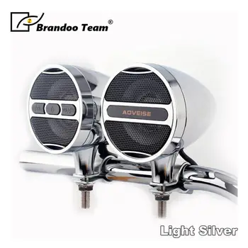 

12V Motorcycle usb MP3 Audio Player Bluetooth Speakers With FM Radio Tuner Waterproof Handlebar Install 3Inch Metal speaker