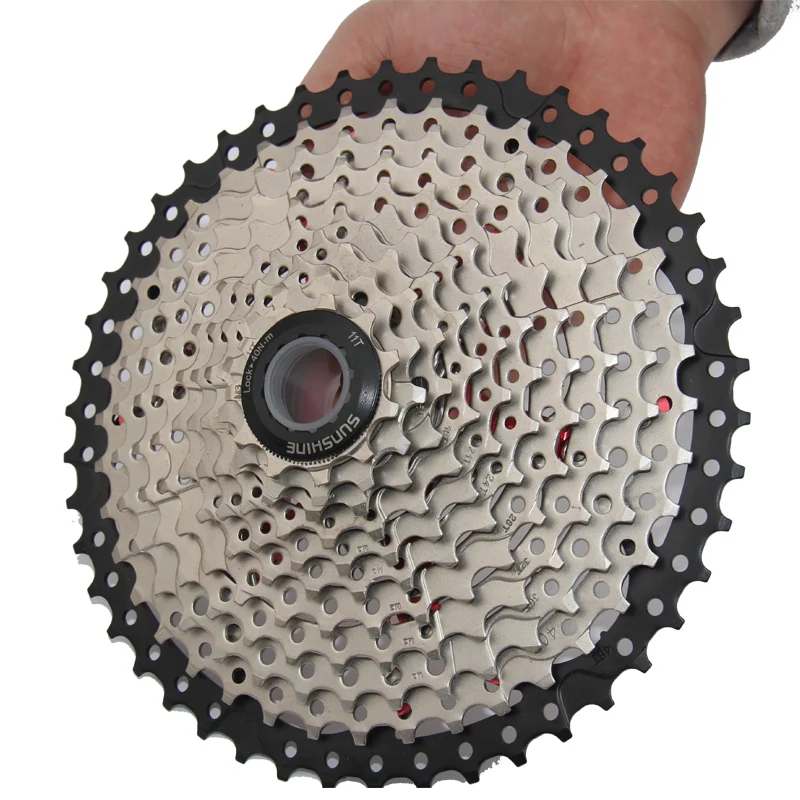 Звездочка велосипедная SUNSHINE 8S 9S 10S 11S 32T 36T 40T 42T 46T 50T маховик велосипедный с широким