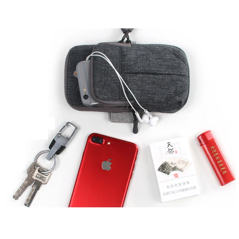 New Unisex Portable Sport Running Zipper Armband Bag Man Women Casual Solid Keys Cell Phone Small Storage Bag