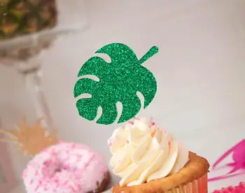 

glitter Aloha Theme wedding birthday cupcake toppers valentine's day Anniversary engagement party decoration doughnut picks