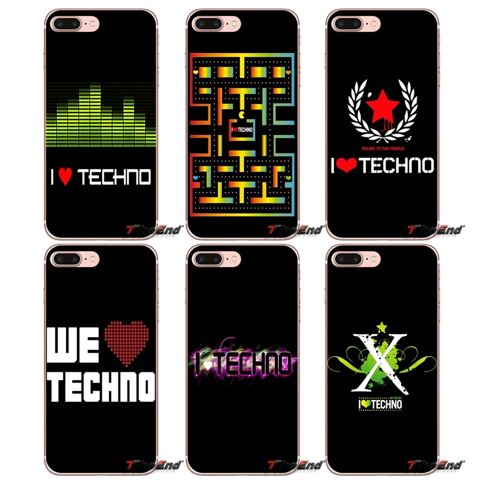 Чехол из ТПУ для Huawei G7 G8 Ascend P7 P8 P9 Lite Honor 4C 5X 5C 6X Mate 7 8 9 Y3 Y5 Y6 II Pro I Love Techno technology Music|tpu