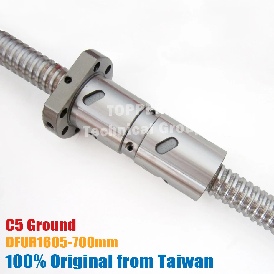 

TBI 1605 C5 700mm customized grinding ballscrew DFUL1605 ballnut Ground for high precision CNC diy kit DFU set