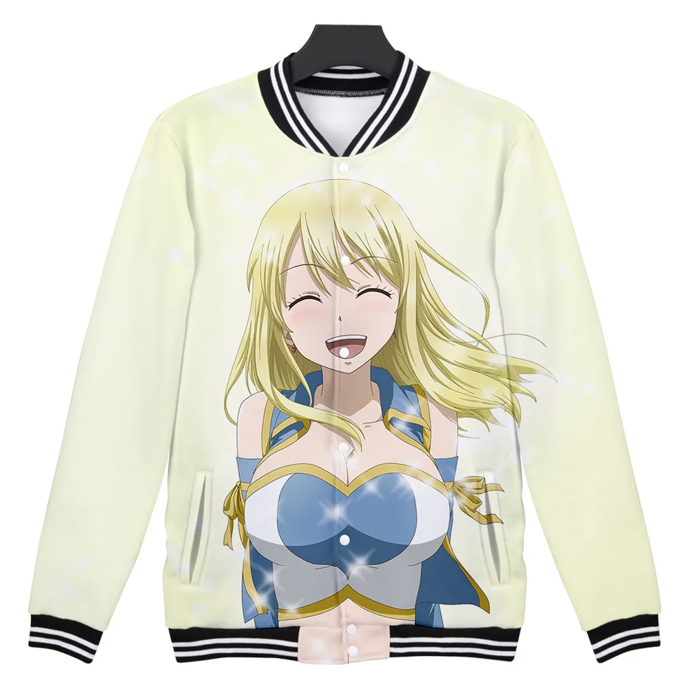 

Hip Hop Fashion Brand Clothing Anime FAIRY TAIL 3D Men/Women Hoodie Sweatshirts Streetwear Zip Up Baseball Uniform Jacket Coats