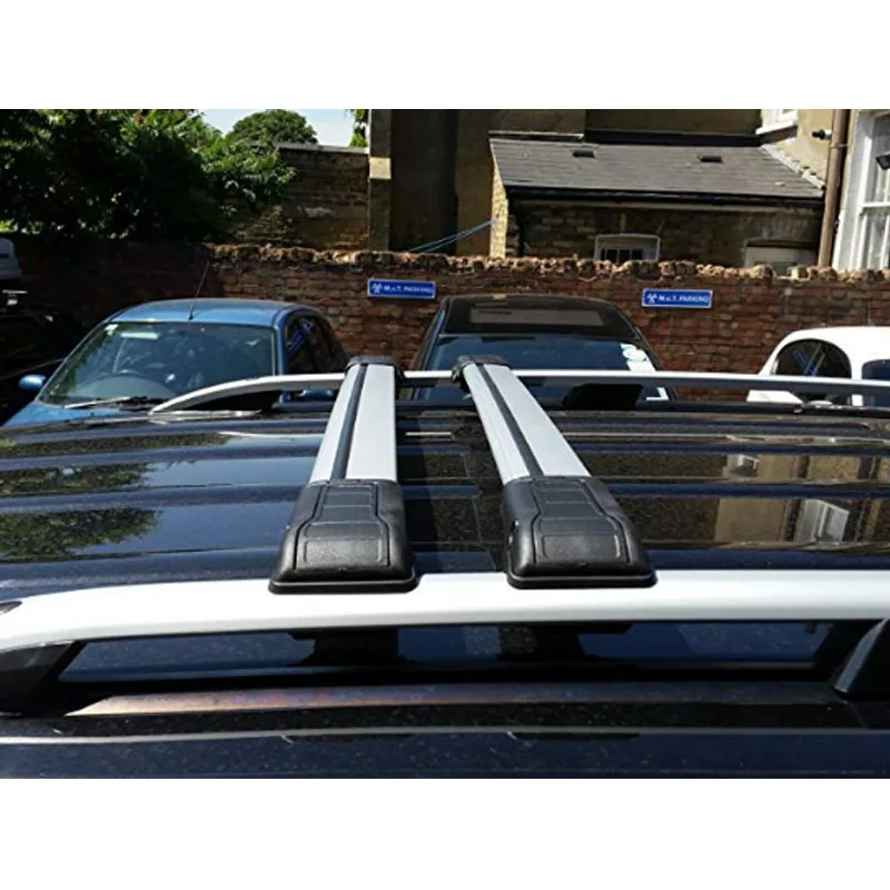 

For Vito Viano W639 Gray Lockable Roof Rack Bar Cross Bars 2003 Onwards 165 Lbs Loading Capacity