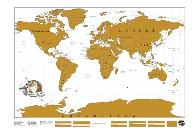 1 шт. Ретро Скретч Карта путешествия царапины глобус Карта мира 88x52 см школьный офисный Декор ВИНТАЖНЫЙ ПЛАКАТ новинка подарок kk