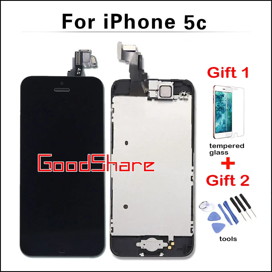 imágenes para 100% Prueba de Calidad AAA Pantalla Táctil Digitalizador Pantalla LCD de Montaje Completo Para iPhone 5c Conjunto Completo + Botón Casero + Cámara frontal + Marco imágenes para 100% Prueba de Calidad AAA Pantalla Táctil Digitalizador Pantalla LCD de Montaje Completo Para iPhone 5c Conjunto Completo + Botón Casero + Cámara frontal + Marco