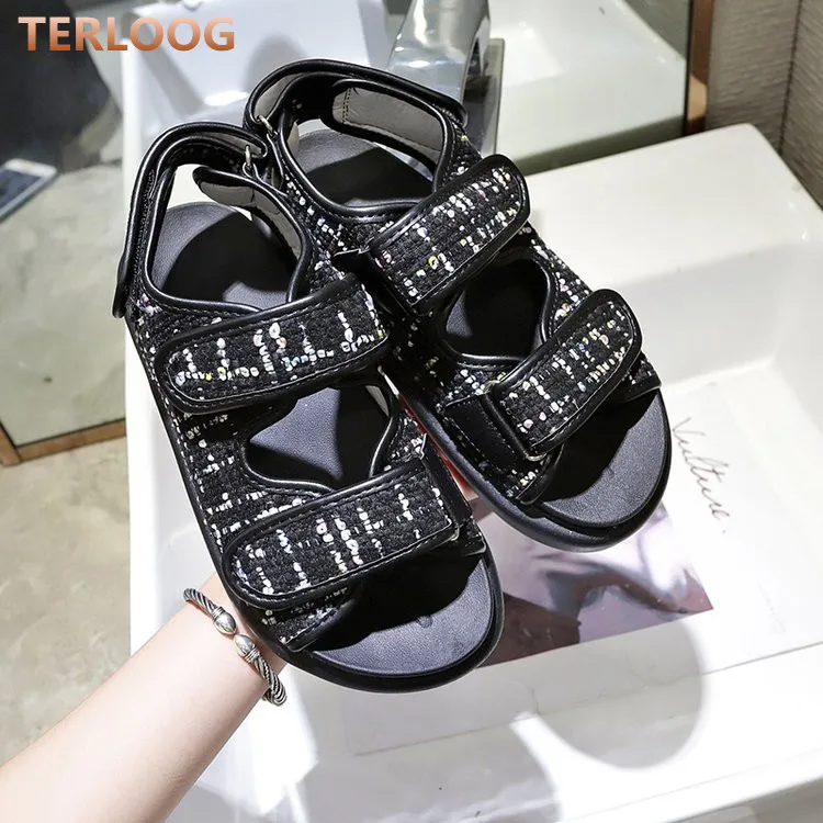 

flats Women Sandals Comfortable Breathable Mesh Non-slip Ladies Casual Walking Summer Beach Sandals Shoes women zapatos mujer
