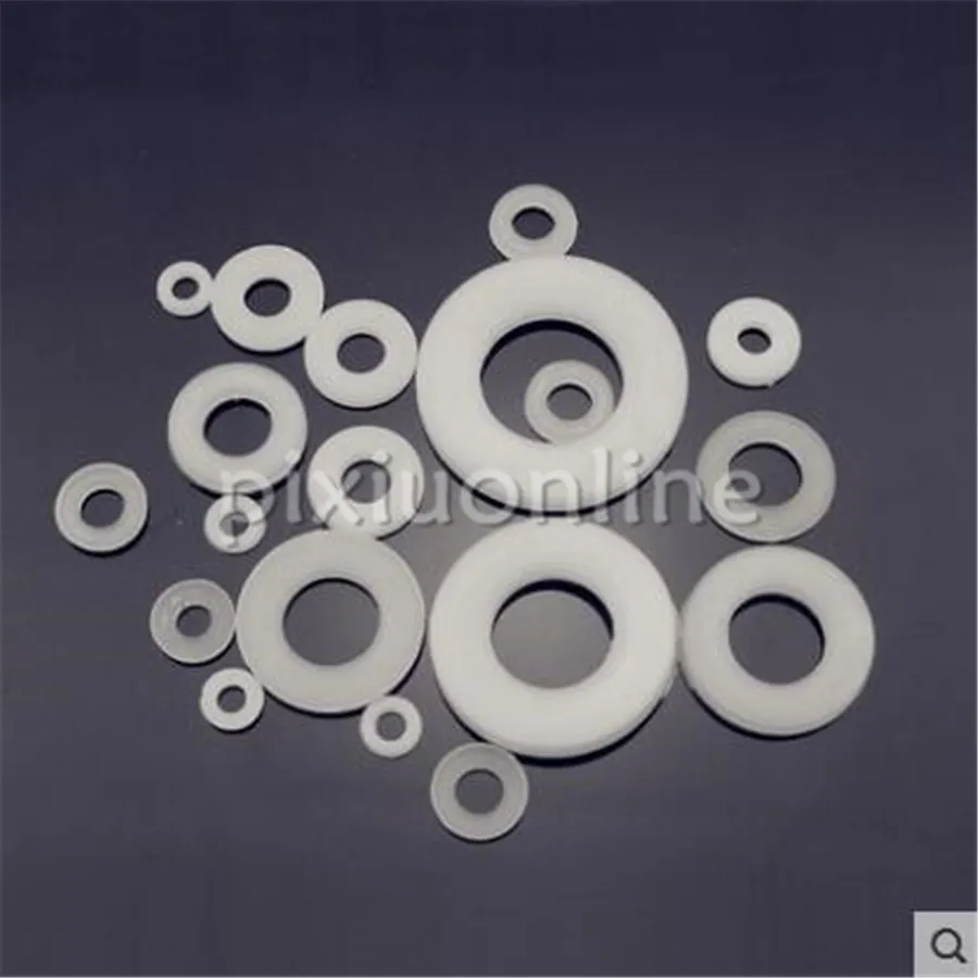 100pcs/pack YT424X Standard M2 M6 Gasket Nylon Gaskets Insulated Flat