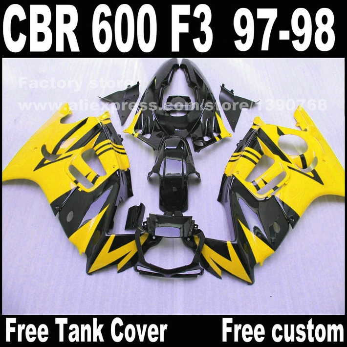 Motorcycle parts for HONDA CBR 600 F3 fairings 1997 1998 CBR600 F3 97