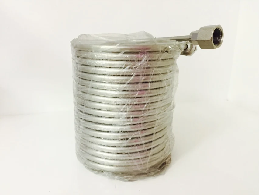 

50' Stainless Steel Coil Tube Immersion Wort Chiller Beer/Wine Cooler Home Beer Brew Heat Exchanger/Vortkylare Rostfri kyla