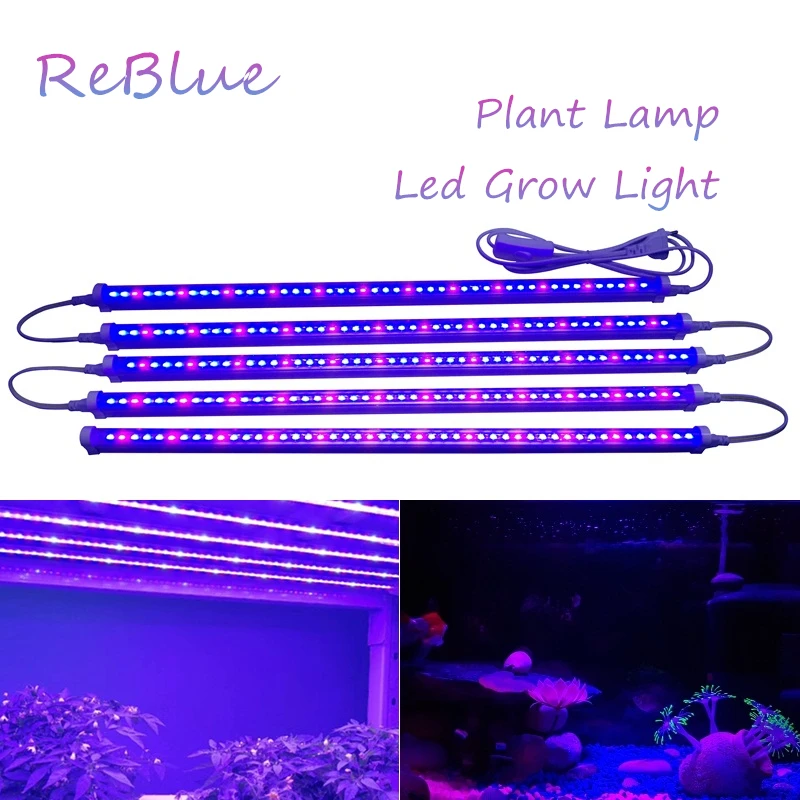 ReBlue лампа для растений светильник выращивания 12 Вт 24 Т5 светодиодная полного