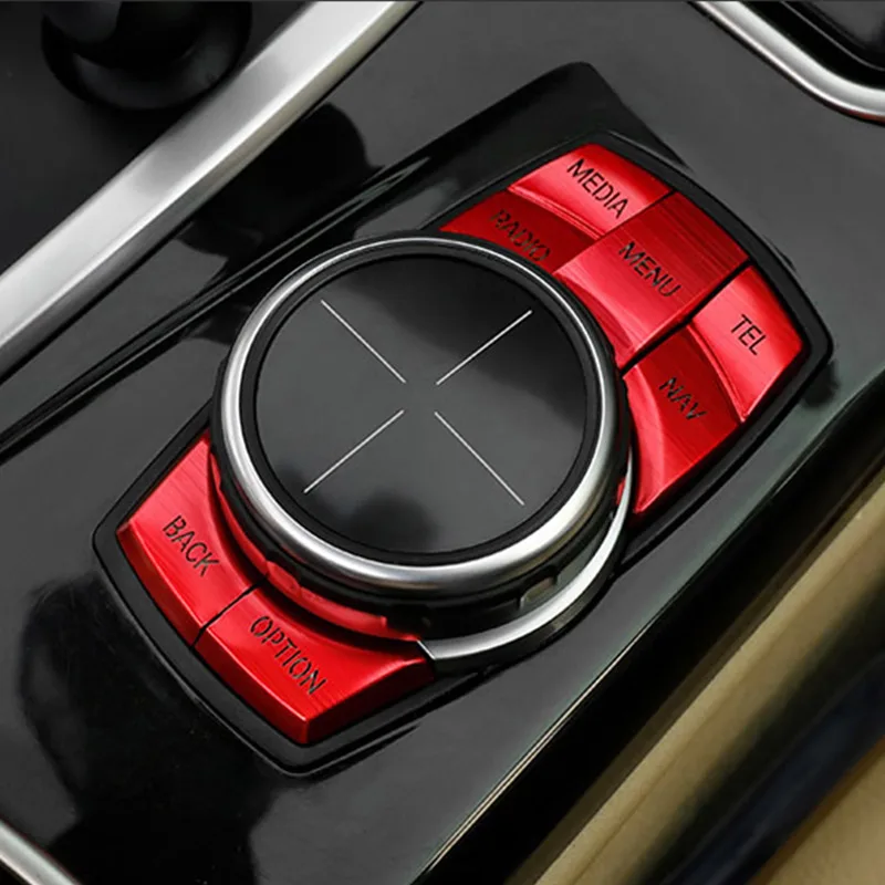 For bmw F30 F34 F10 F20 F25 F26 F48 F07 x1 x3 x5 x6 1/2/3/4/5/6/7 Series Car Multimedia Button Cover Knob Frame Decoration Trim|Interior Mouldings| - AliExpress
