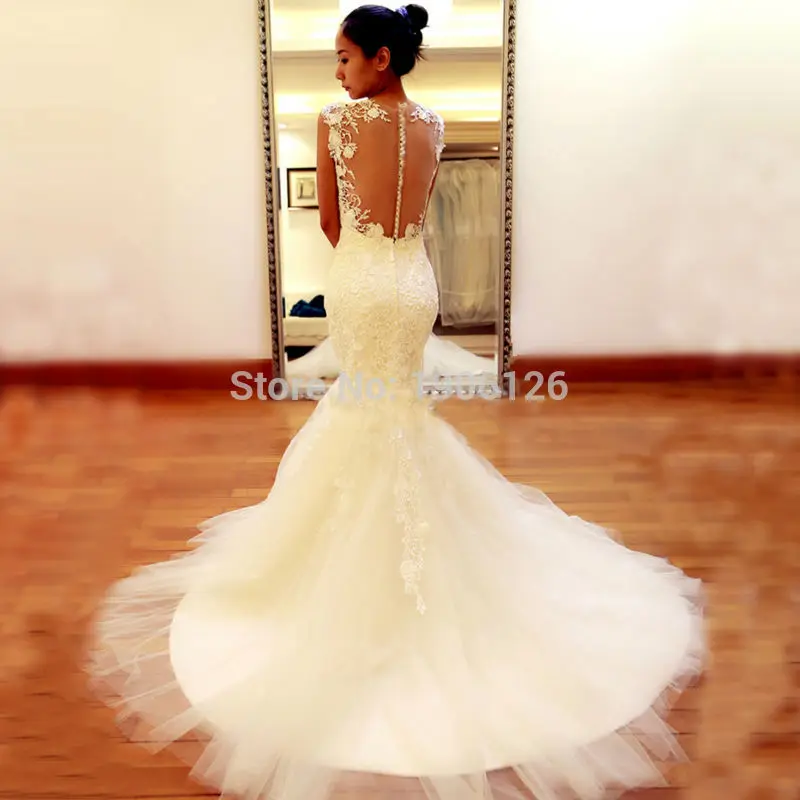Cina Negozio Sirena Di Pizzo Bianco Abito Da Sposa Rosso Abito Da Sposa Corte Dei Treni Cap Sleeve Foto Reale Vestido De Noiva Sereia Noiva Sereia Vestido De Noiva Sereiabridal Gown Aliexpress