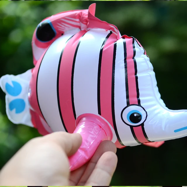 2pcs Seafood Inflatable Sea Animals Tropical Fish Adornment Animal Toys Bath Water Colorful Pvc The Kindergarten Toy Child Gift 5