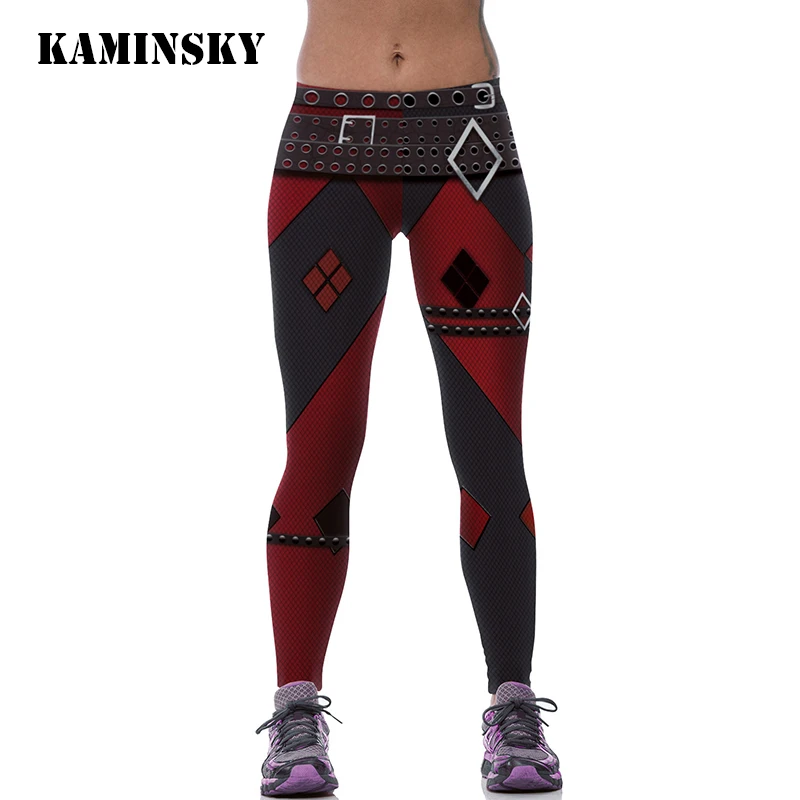 

Kaminsky Women New Fashion Printed Leggings Sportswear High Waist Women Leggings Hips Push Up Slim Pants Ladies Fitness Leggings