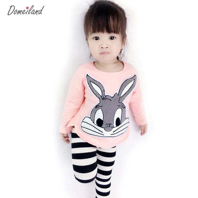 2017-autumn-domeiland-cute-childrens-Princess-outfits-clothes-sets-for-kids-girl-cotton-cute-rabbit-sweater-stripe-pant-suit-1