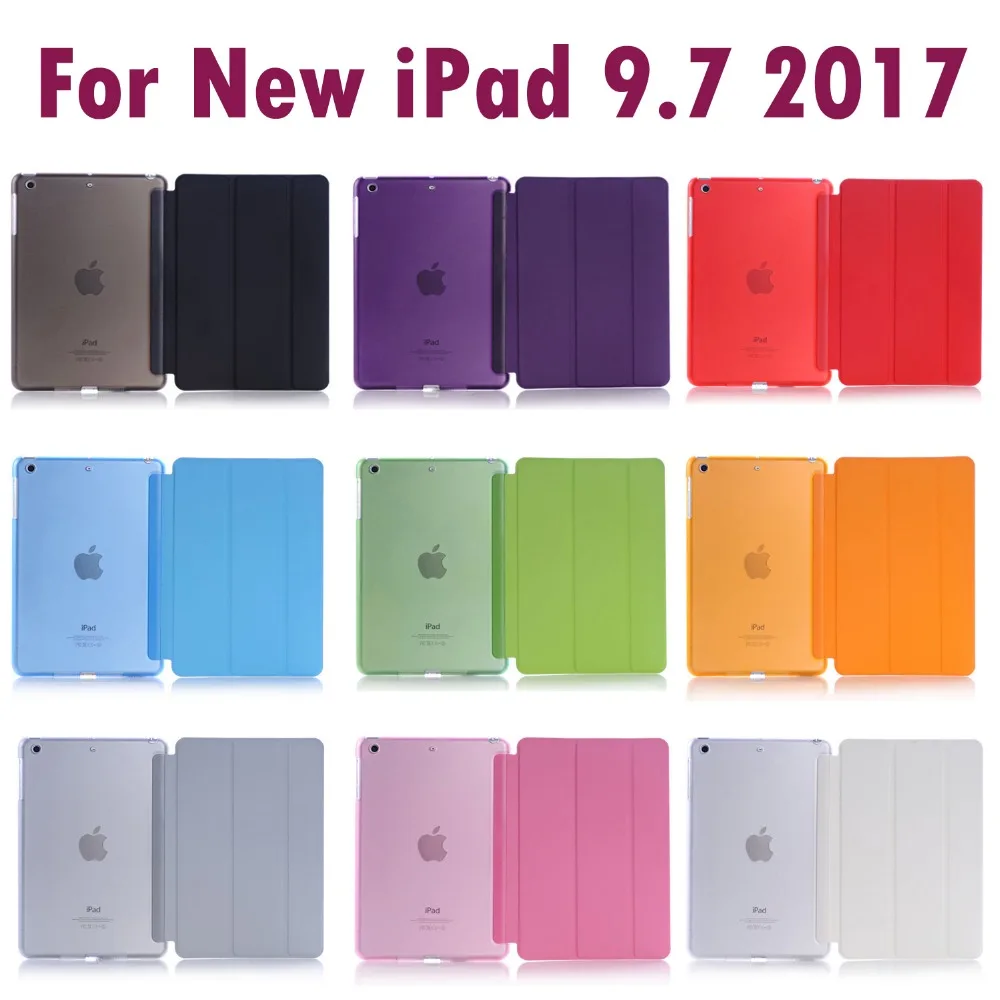 For Apple New iPad 9 7inch 2017 Sleeping Wakup Ultral Slim Leather Smart Cover Case for