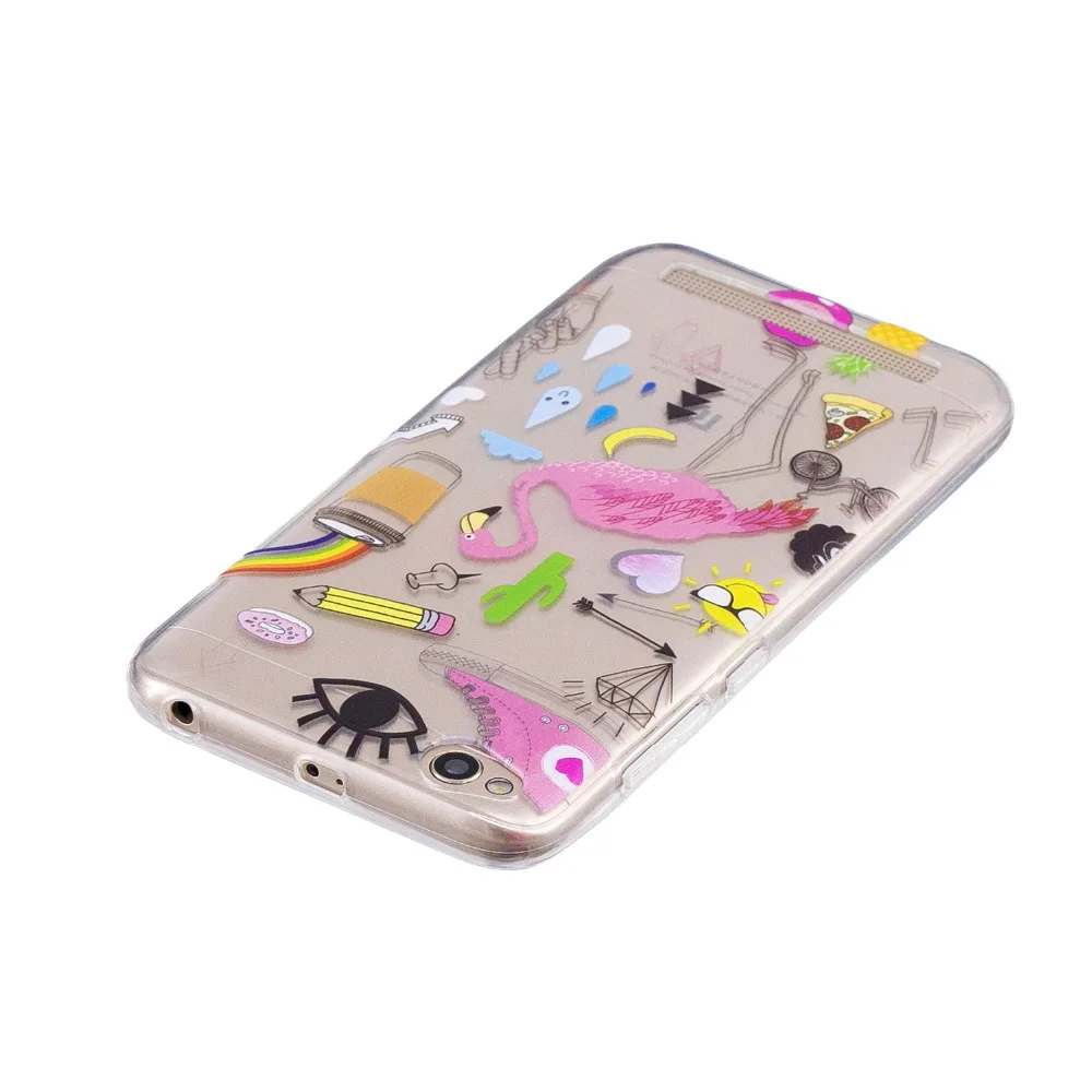 Slim Patterned Clear Soft TPU Gel Silicone Case Cover For Xiaomi Mi A1 Redmi 4X 4A Ultra Thin Phone Capa For Redmi Note 5A 4X 5A(3)
