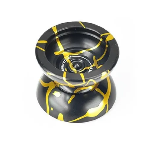 RCtown магический йойо N11 сплав Алюминий профессионального йо-йо игрушка-антистресс(черного цвета с золотистыми) zk30