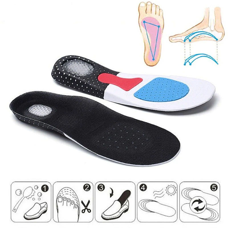 Unisex Silicone Insoles Foot Care for Plantar Heel Spur Sport Shoe Pad Insoles
