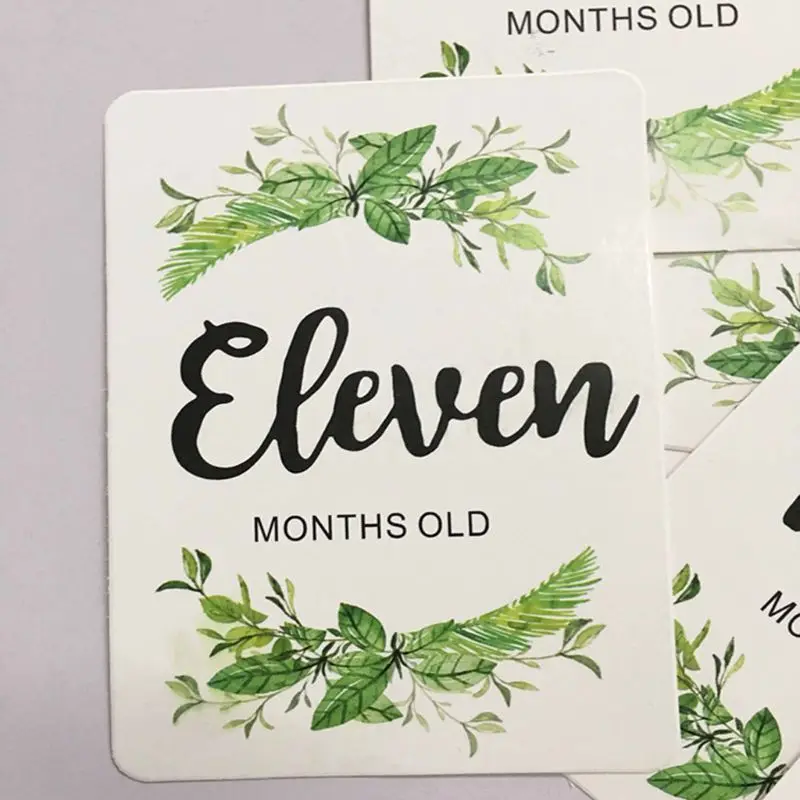 Premium New 12 Pcs/Set Month Card Baby Monthly Newborn Photos Funny Cartoon Photography Photo Cards Stickers Premium New 12 Pcs/Set Month Card Baby Monthly Newborn Photos Funny Cartoon Photography Photo Cards Stickers
