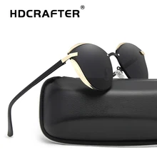 Роскошные поляризованные солнцезащитные очки для женщин, модные женские брендовые дизайнерские солнцезащитные очки кошачий глаз, винтажные Ретро солнцезащитные очки