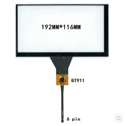 

192*116 GT911 8 inch car DVD navigation capacitive touch screen free shipping