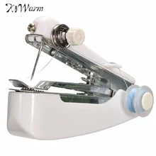KiWarm Полезная практичная мини-швейная машина ручная маленькая стежка Беспроводная с нитью для рукоделия для дома ручная тканевая машина