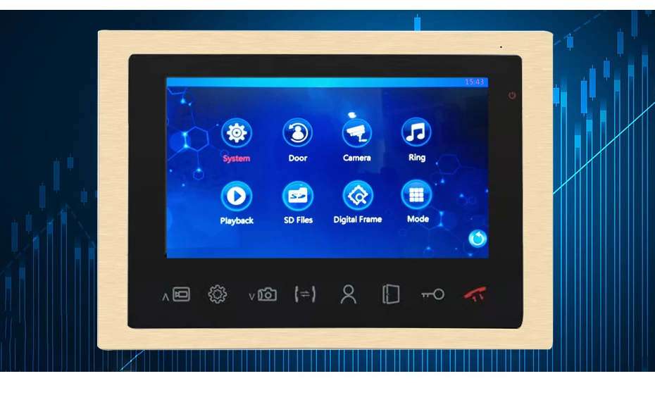 Dragonsview 10 дюймов 960 P телефон видео домофон системы широкий формат 2,3 мм объектив Металл Золотой цветной домофон вызова панель движения