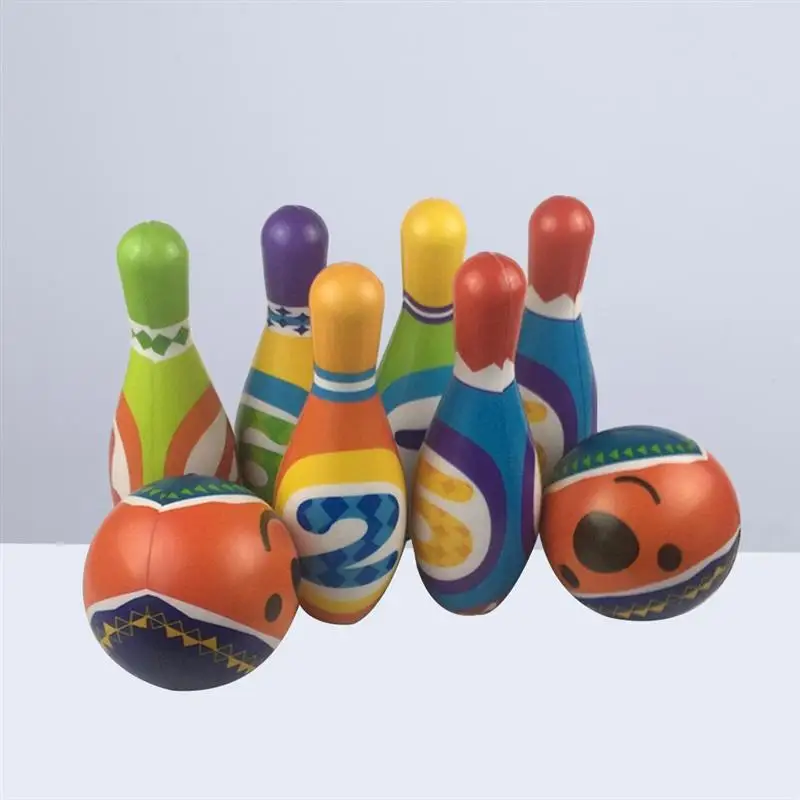 10 кеглей 2 мяча боулинг игрушки игровые наборы Крытый Открытый Спорт боулинг игры боулинг для детей Дети(многоцветный
