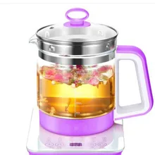 Стеклянный чайник изолирован Электрический 304 нержавеющая сталь Электрический для приготовления чайник