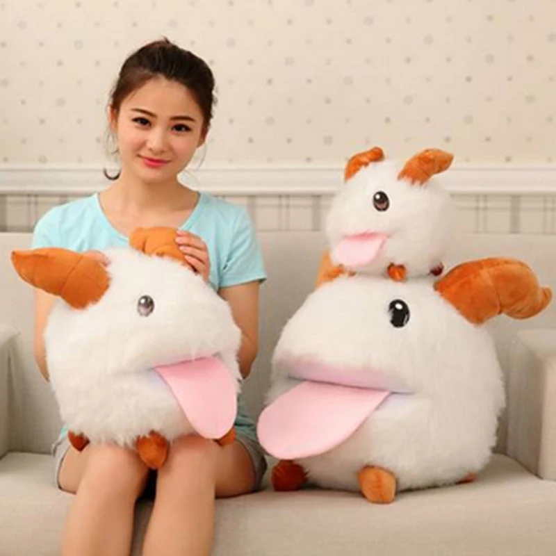 Fancytrader Популярная игрушка Lol большой 50 см милая мягкая плюшевая LOL PORO Подушка
