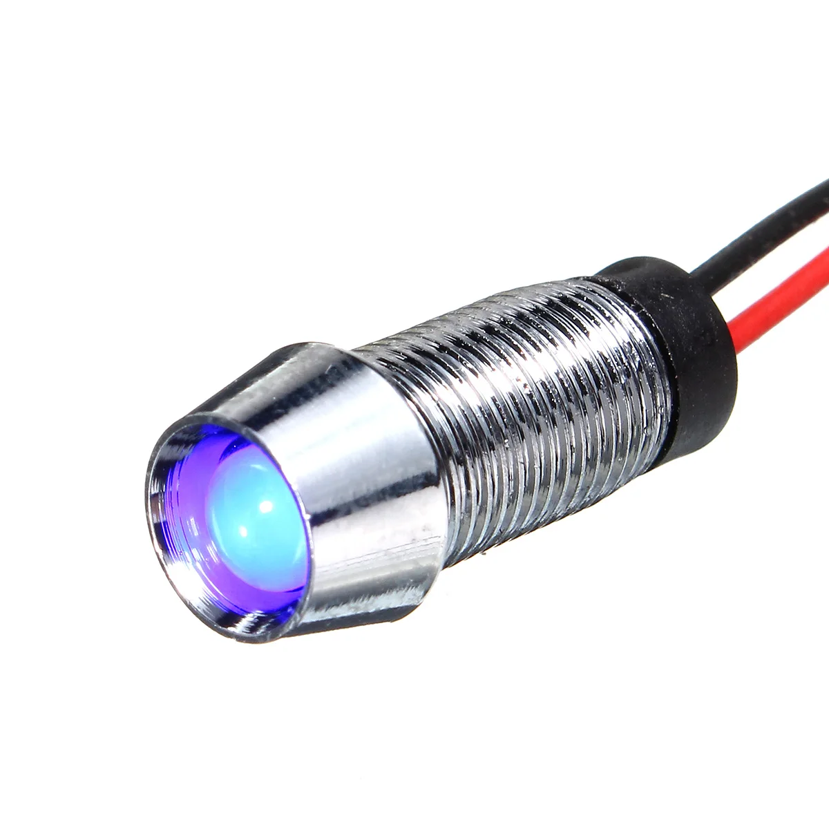 SMUXI 8 мм панель светодиодного индикатора предупреждающий светильник 12 В лампа приборной панели лампа синий зеленый красный белый желтый светильник
