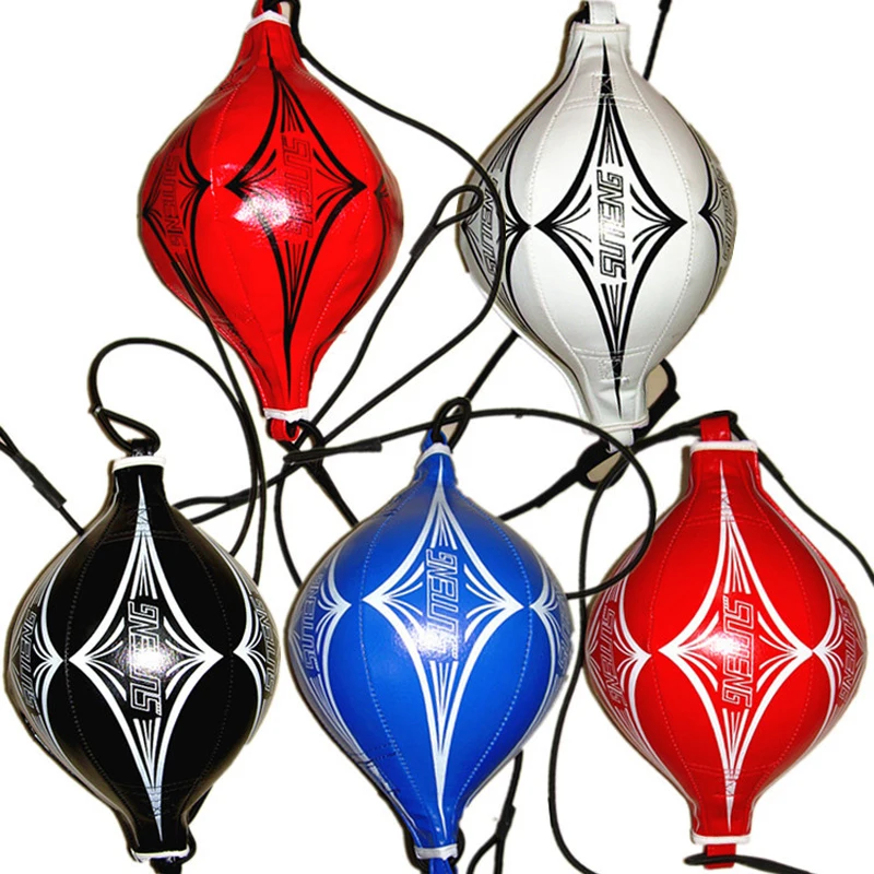 

Boxing Speed Ball Double End Muay Thai Boxing Combat Punching Bag PU Leather Speed Ball Punch Training Hanging Kickboxing Balls