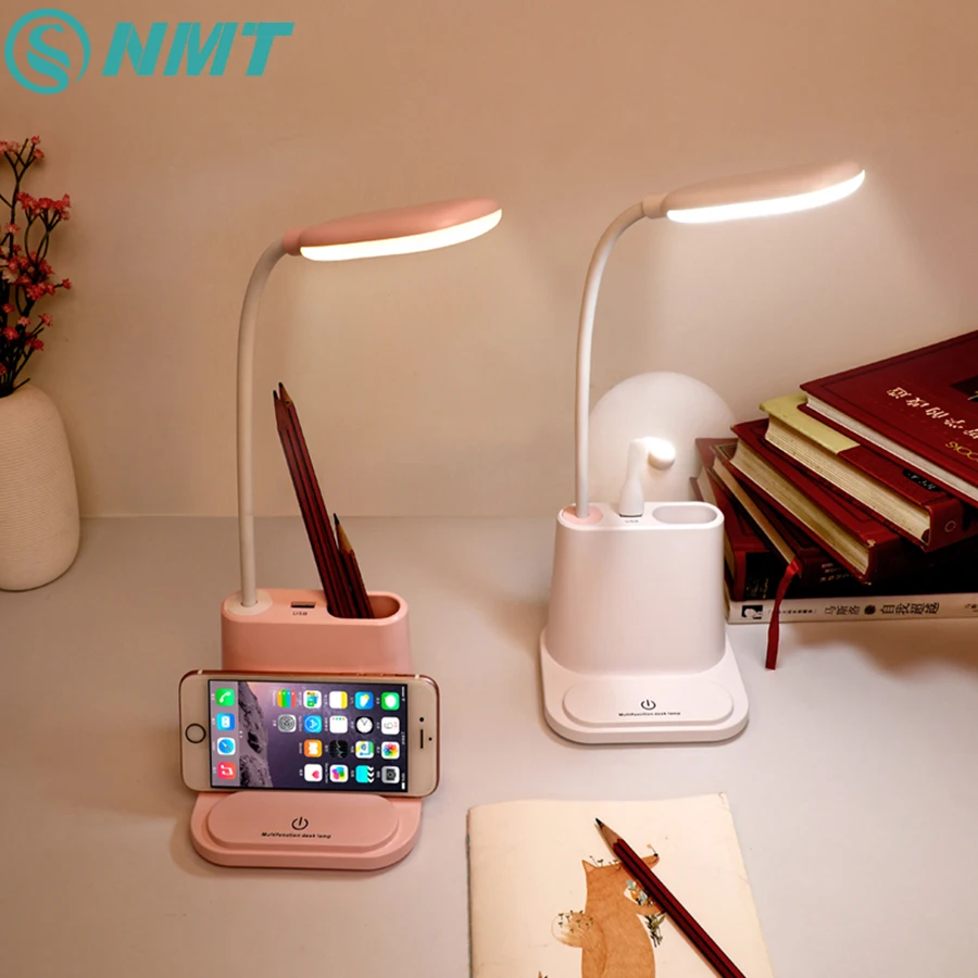 Lampe de chevet avec chargeur sans fil 10 W et recharge USB, veilleuse  tactile à intensité