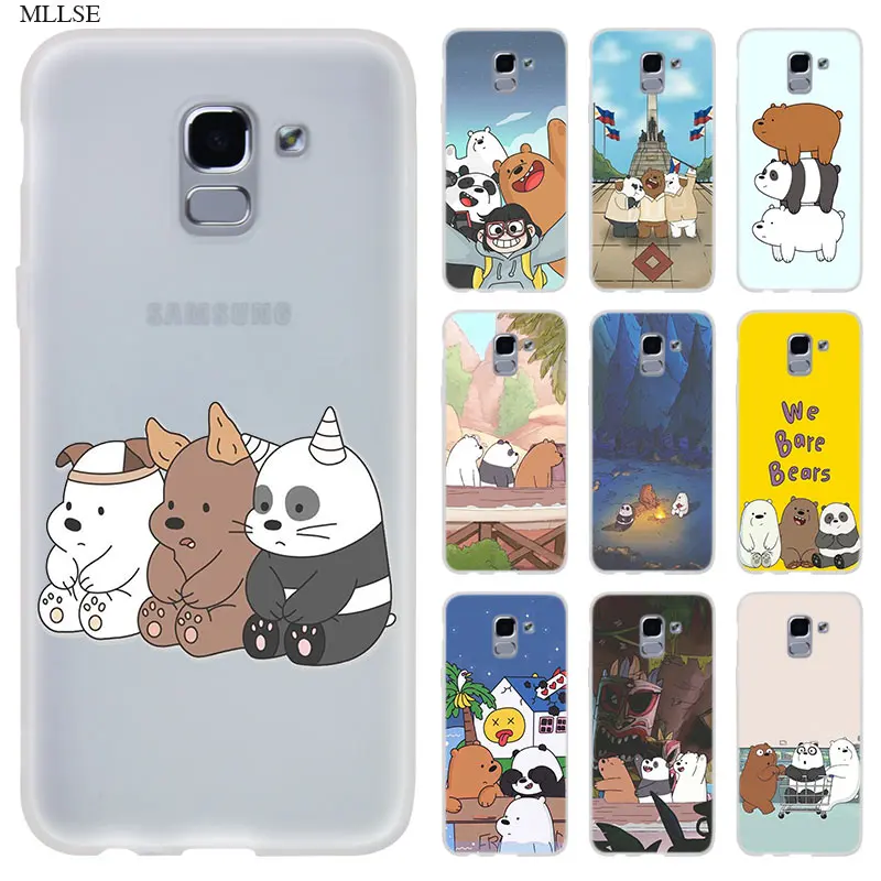 

We Bare Bears Panda style Case for Samsung J8 J4 J6 Plus 2018 J5 J3 J7 2017 EU 2016 Prime Silicone Phone Coque Cover Fundas Capa