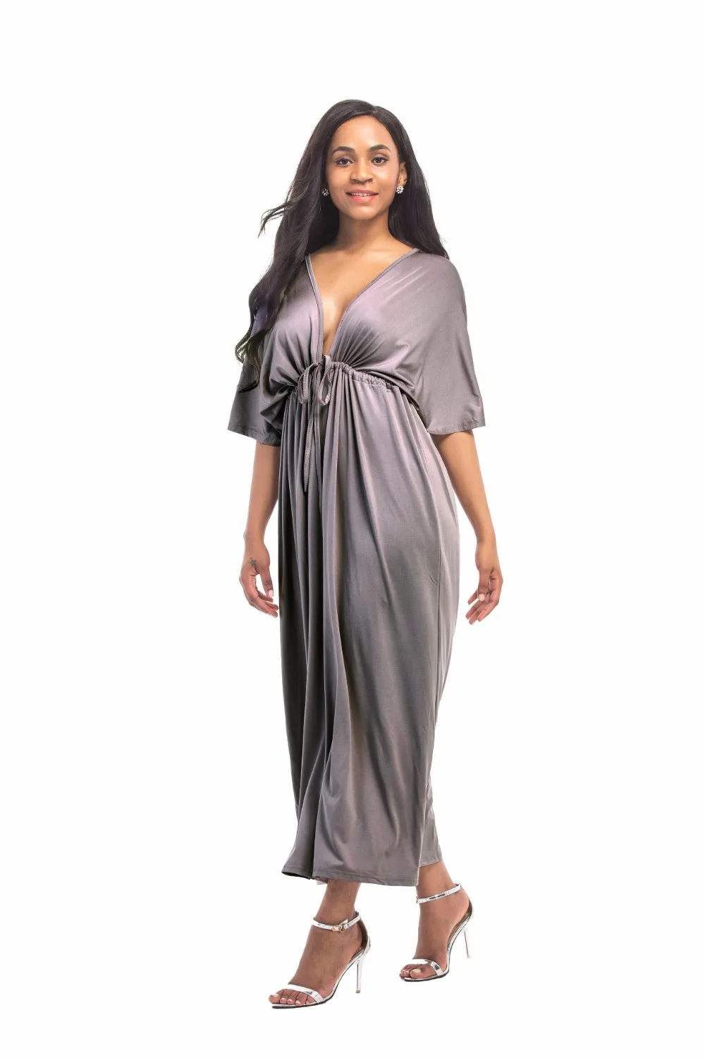 Глубокий v-образный вырез вечерние платья для беременных женщин элегантное беременность женкое Платье Gravidas Одежда Лето