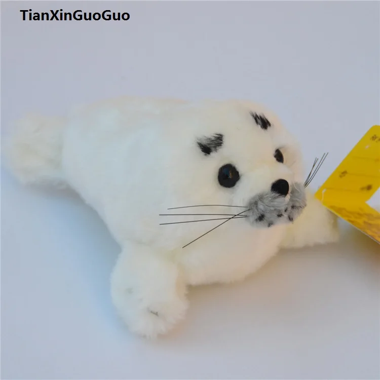

about 32cm white seal plush toy,soft doll baby toy birthday gift h2127