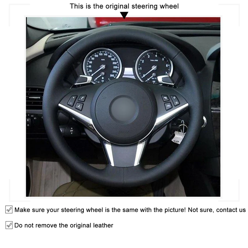 MEWANT черная искусственная замша из натуральной кожи для BMW E60 E61 (Touring) 530d E63 2003 2010 E64