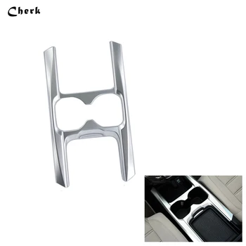 

For HONDA CRV CR-V 2017 2018 ABS Car Auto Carbon Matte Sliver Front Interior Water Cup Holder Decoration Panel Cover Frame Trim