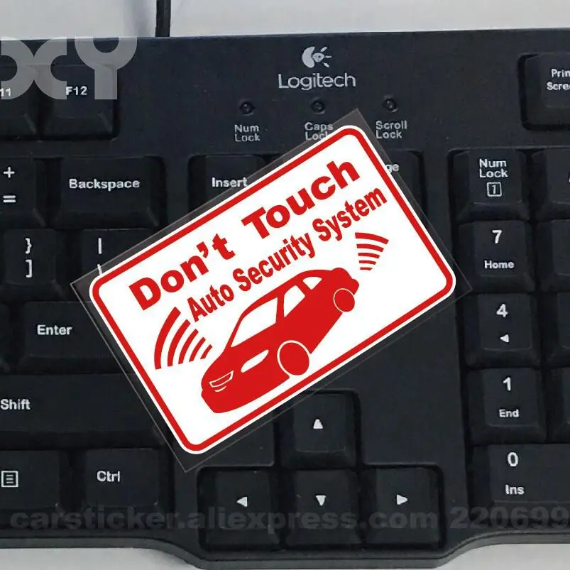 2 PCS Security System Warning Stickers Decal Car Sticker Truck Car Window Bumper Sticker - Image 3