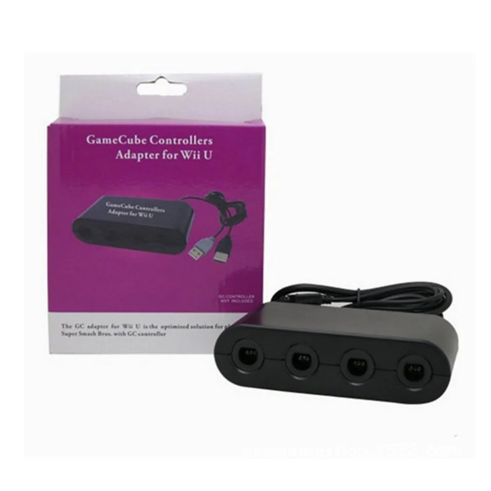 4 порта для USB GameCube контроллер, адаптер, конвертер для nintendo для wii U Super Smash Bros ПК USB ПК к NGC